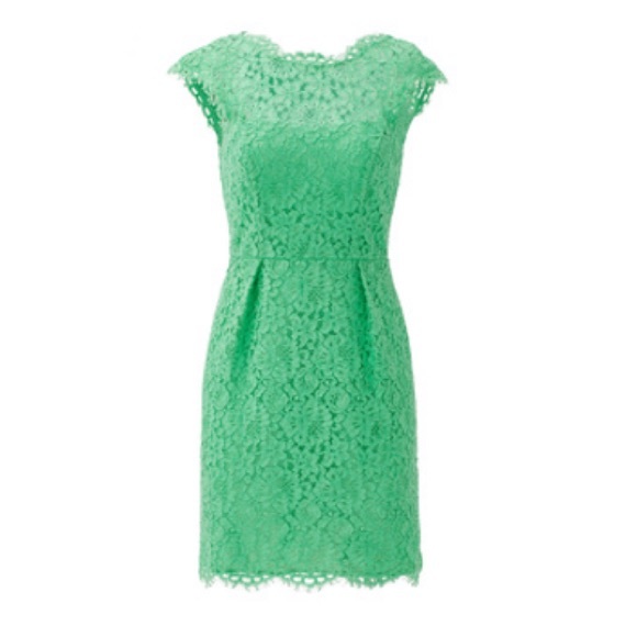 shoshanna green lace dress Shoshanna Laila Green Lace Short Sleeve Knee Length Midi Dress Anthropologie 4